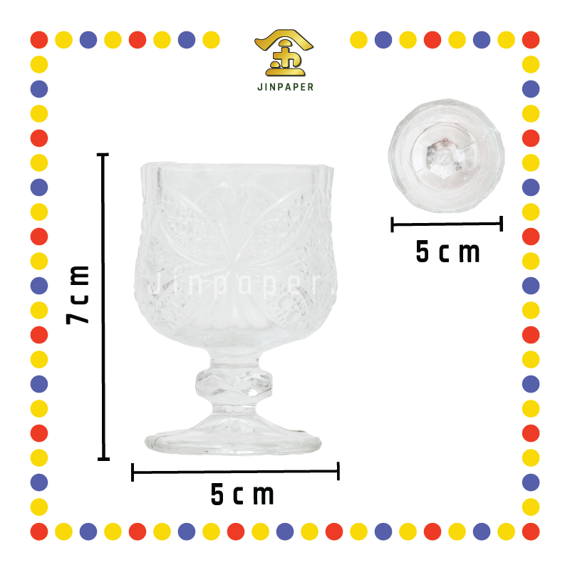 OIL LAMP CUP MP401 花纹水晶玻璃杯