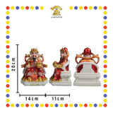 LUCKY GOODS 8寸 铜彩如意招财进宝财神
