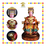 PRAYING STATUE 16寸 金缕彩粉脸北体妈祖