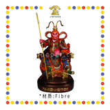 PRAYING STATUE 16" 树脂坐手工古彩圆座全甲大圣