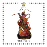 PRAYING STATUE 16" 树脂坐手工古彩圆座双轮太子