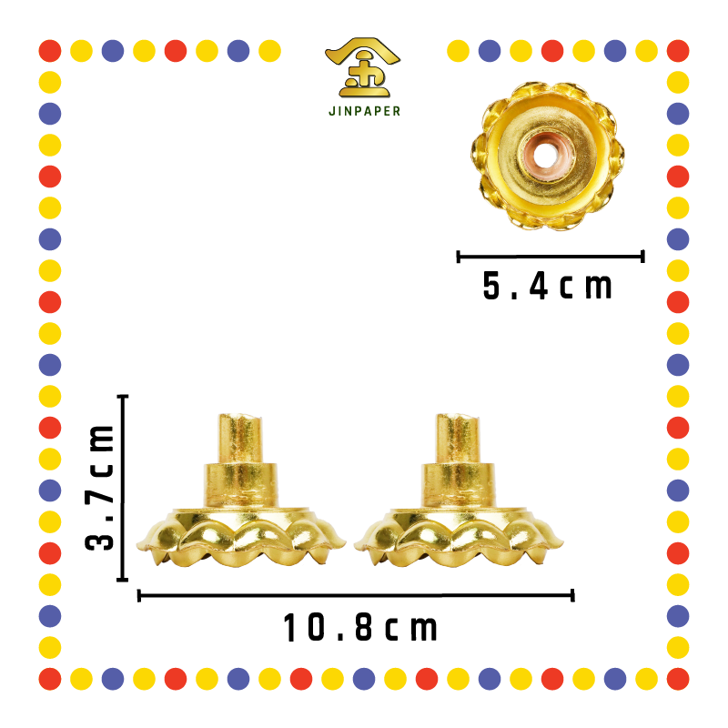 PRAYING CANDLESTICK 三用烛台金头(对)