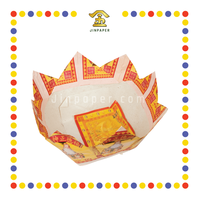 JOSS PAPER 本地七彩伯公花皇宝 (金纸)