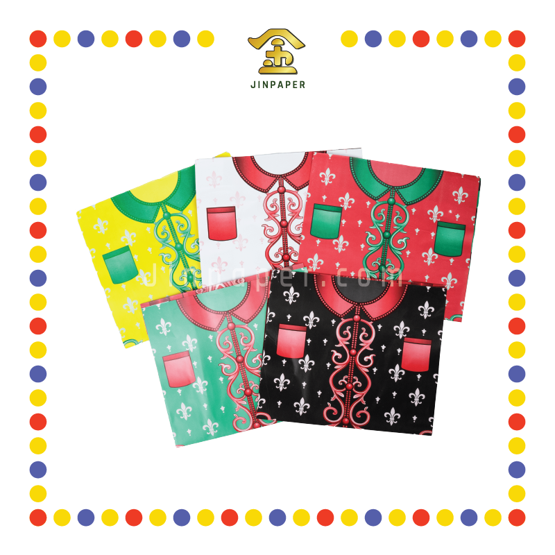 JOSS PAPER 优质大拿督衣【黄色/青色/红色/黑色/白色】(件)