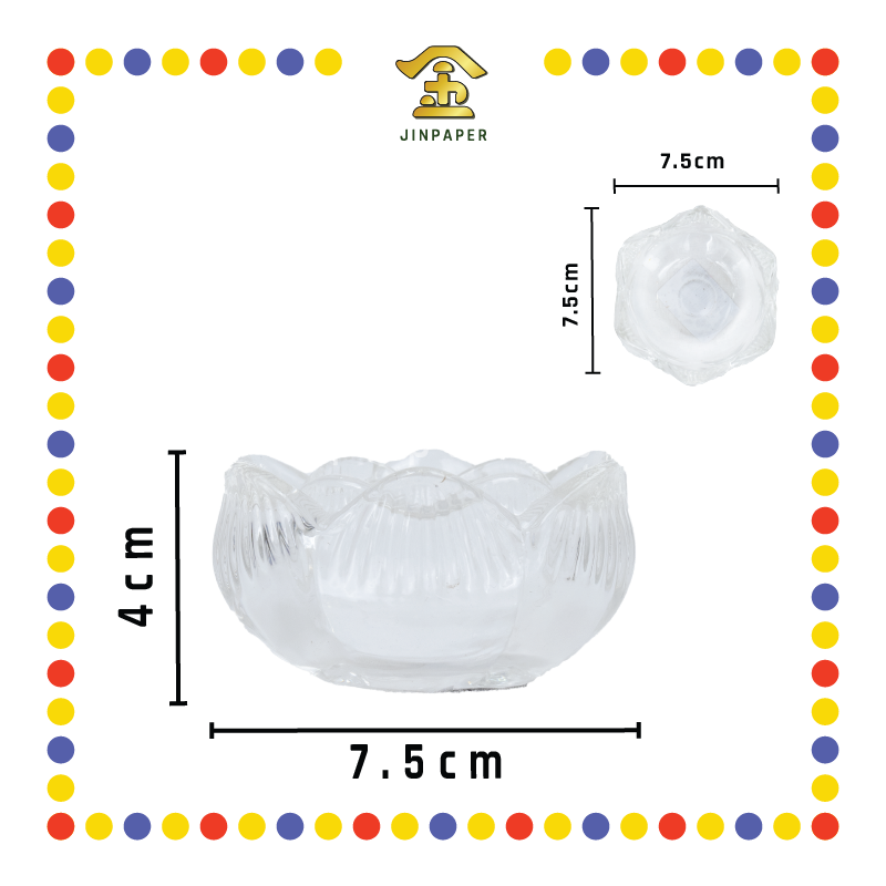 PRAYING CANDLESTICK 清光玻璃【荷花/荷叶边】