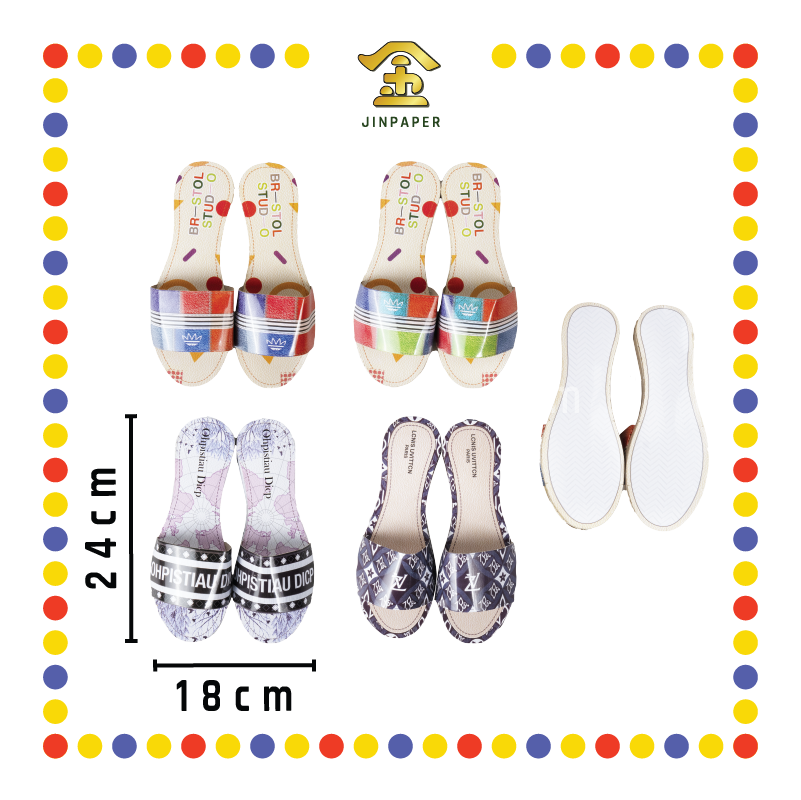 JOSS PAPER【B131/B132】高雅【女/男】拖鞋 (冥纸)