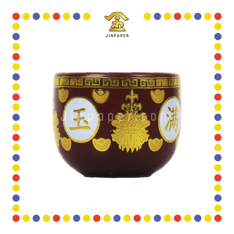 PRAYING CUP 大号旦形杯(描金, 金玉)