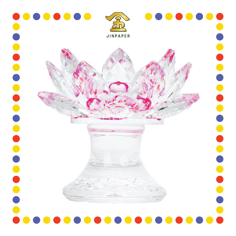 PRAYING CANDLESTICK 元宝树水晶烛台(粉红)