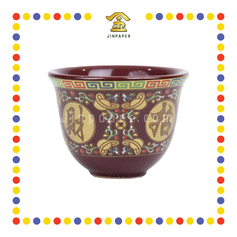 PRAYING CUP 朱红 反口杯(唐彩)
