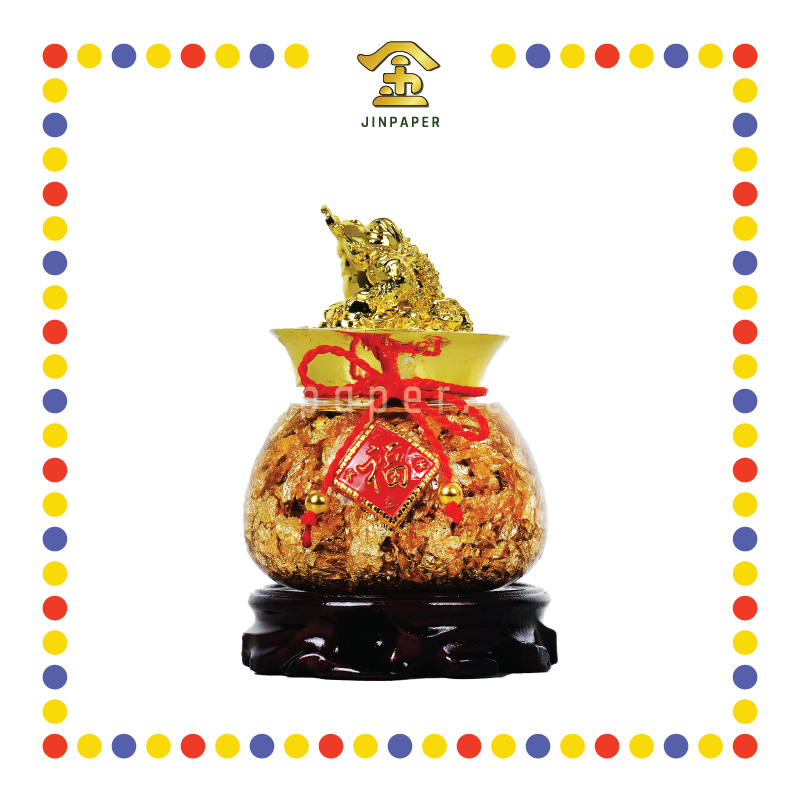 PRAYING GROCERIES 金箔蟾蜍