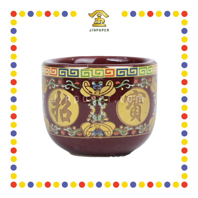 PRAYING CUP 朱红 旦形杯(唐彩)