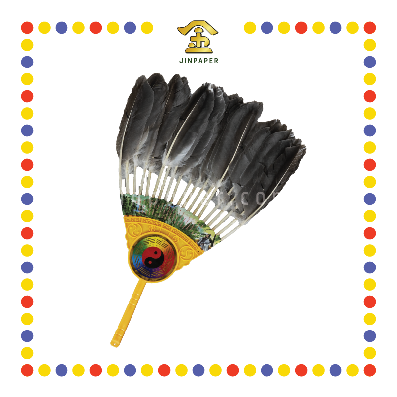 PRAYING GROCERIES 孔明扇含八卦(黑)