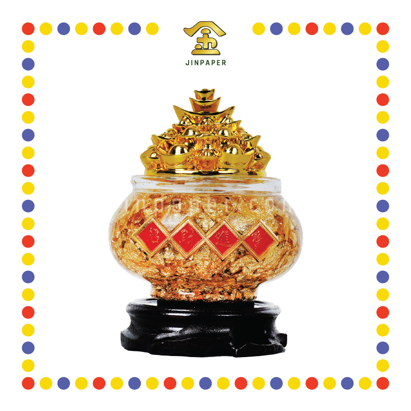 PRAYING GROCERIES 金箔元宝山聚宝盆