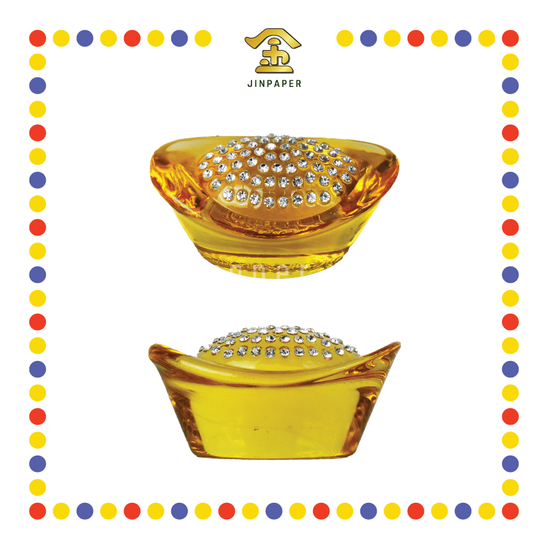 PRAYING GROCERIES 大号钻石琉璃元宝