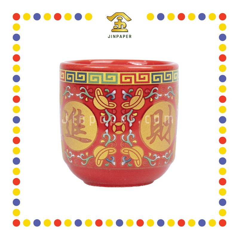 PRAYING CUP 旗红 桶形杯(唐彩)
