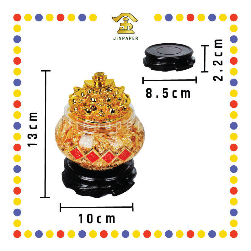 PRAYING GROCERIES 金箔元宝山聚宝盆