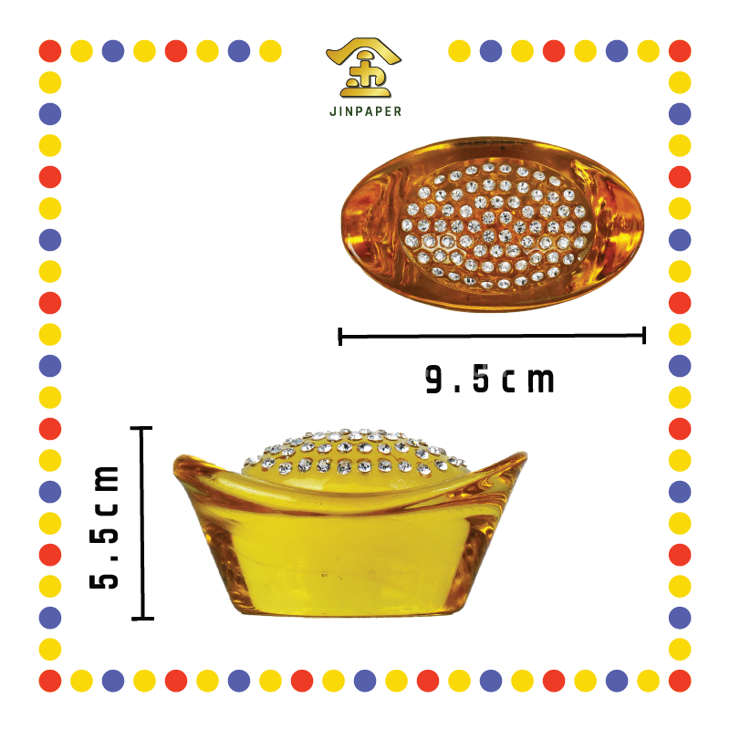 PRAYING GROCERIES 大号钻石琉璃元宝