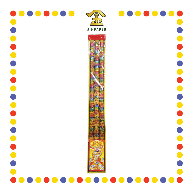JOSS STICK 120cm 金龙烫金七彩闪光 (大香)
