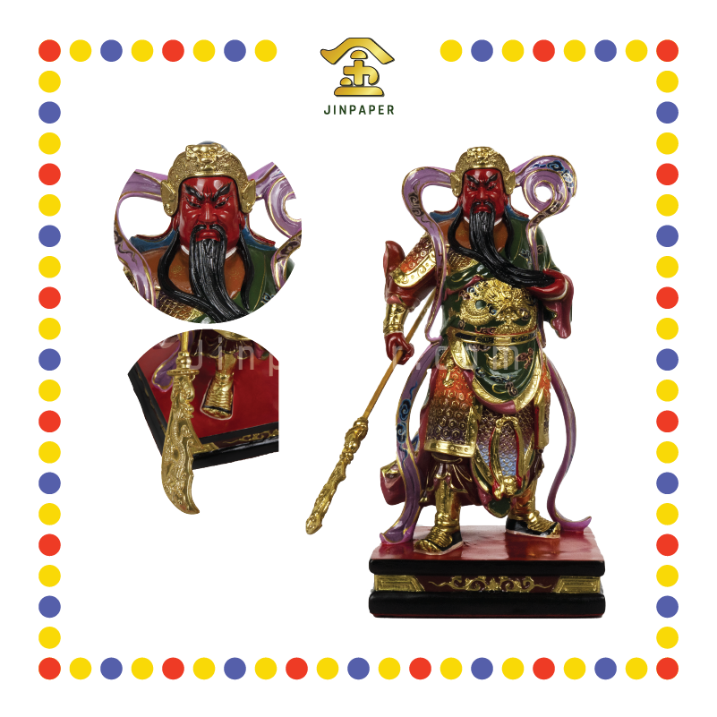 PRAYING STATUE 16寸 (站)关公(剑指)