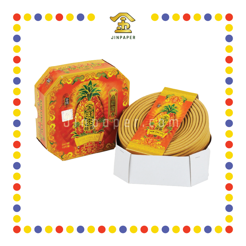 INCENSE COIL 24小时菩提金旺来高级塔香 (檀香)