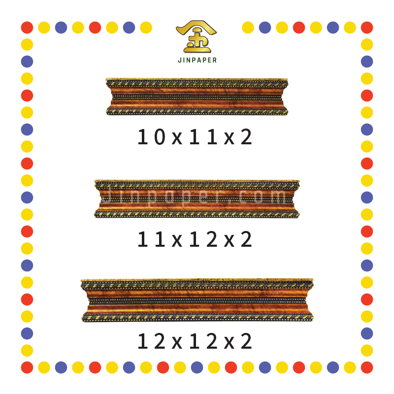 STATUE STAND 2"高 金皮黑边神座(多种尺寸)