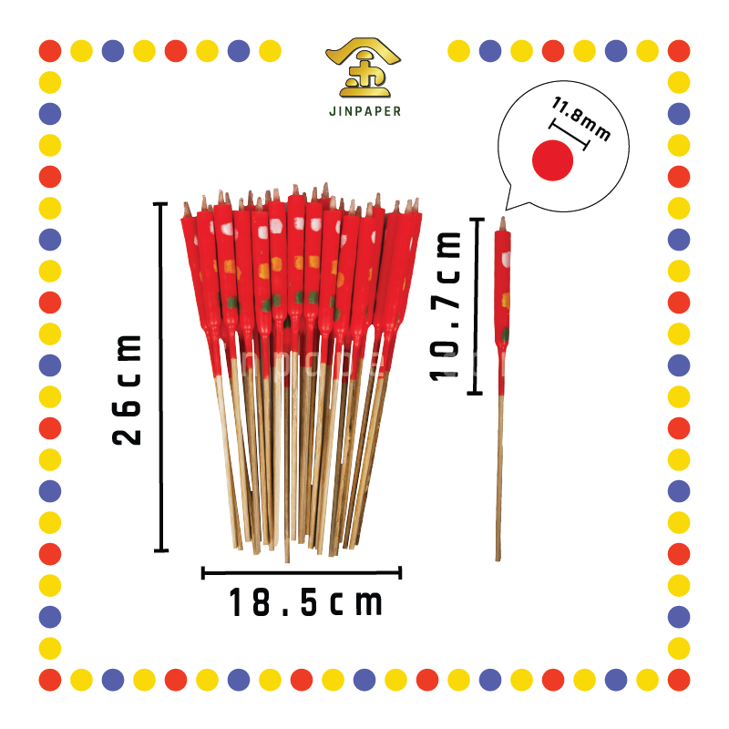 JOSS CANDLE 环球花六3A脚烛(12对) (蜡烛)