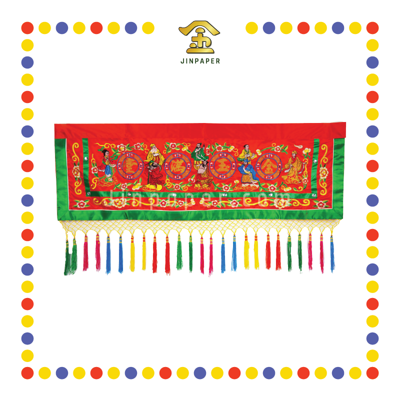 DOOR DECORATION 4尺 高档精工绣八仙门彩(金玉)