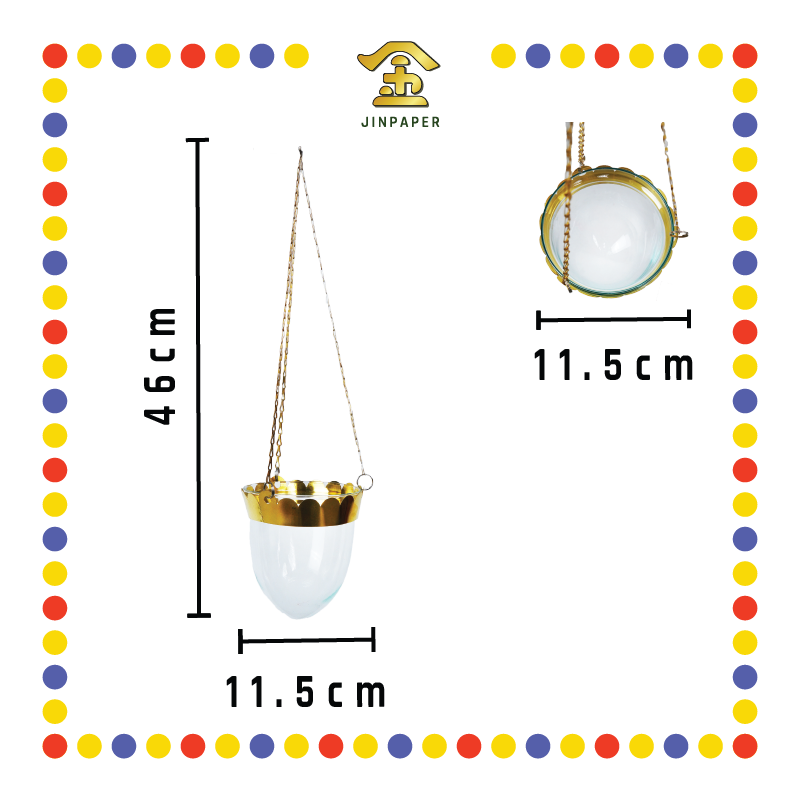 OIL LAMP 4寸 玻璃吊油灯