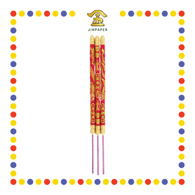 JOSS STICK 50cm 红金百年好合 (大香)