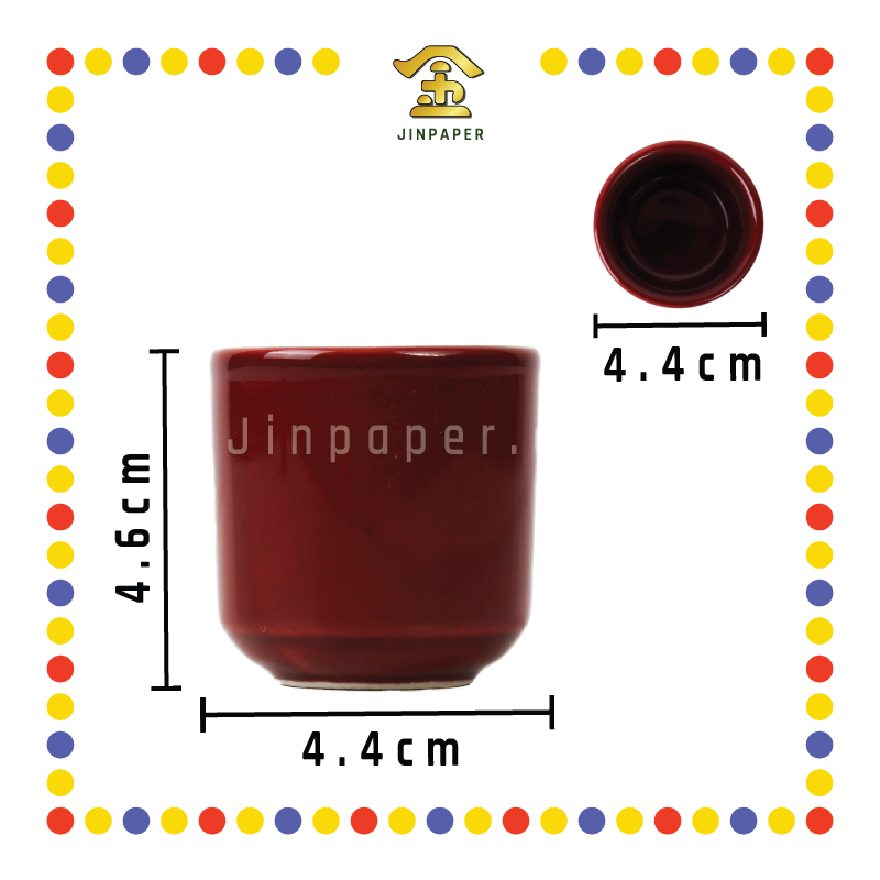 PRAYING CUP C01 朱红桶形杯